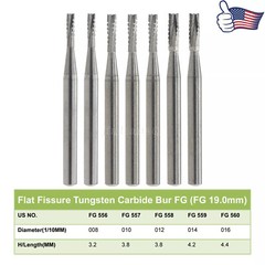 Dental Carbide Burs High Speed FG 19mm / Surgical FGOS FG SL 557 25mm