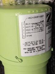 Zodiac Monogram Systems 893636-03 Primary Motor 115/200VAC 400H 3PH