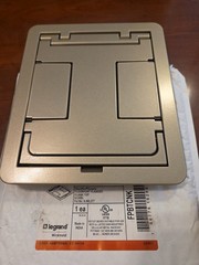 LEGRAND Wiremold FPBTCNK Floorport Cover Flanged Cutout Top Gray