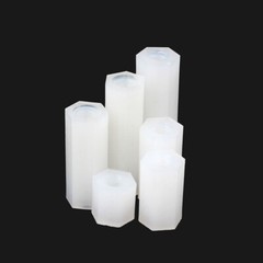 M2 M2.5 M3 M4 M5 White Nylon Plastic Hex Spacer Standoff Pillar Female Screws
