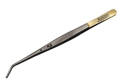 Endodontic Tweezer Paper Point Angled with Lock Tip Surgical Forceps ARTMAN