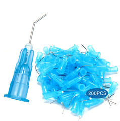 200Pkg 18 Gauge Dental Pre Bent Dispensing Needle Etch Tips – Blunt Disposable O