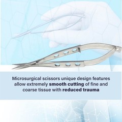 Castroviejo Straight Scissors Sharp/Sharp 5.5″ Micro Surgery Instruments