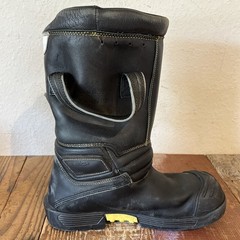 PAIR HAIX FIRE HERO MENS SIZE 7.5 FIREFIGHTING BOOTS LEATHER