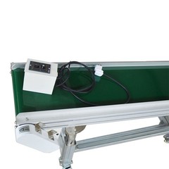 110V 59″×11.8″ Inclined Wall PVC Conveyor Belt Transport Machine Load 66-88Lbs
