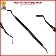 Dental Flat Mate Black Plastic 3mm Restorative Filling Amalgam Double Ended
