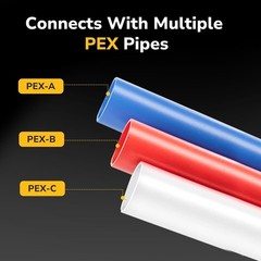 10 Pack 1″ PEX 90 Degree Elbow Brass Crimp Fittings NSF UPC Certified US