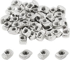 100pcs M4 T-Slot Nuts 2020 Series Hammer Head Carbon Steel Aluminum Profile