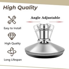 Office Chair Wheels, 5 PCS, Low Profile Replacement Fixed Foot