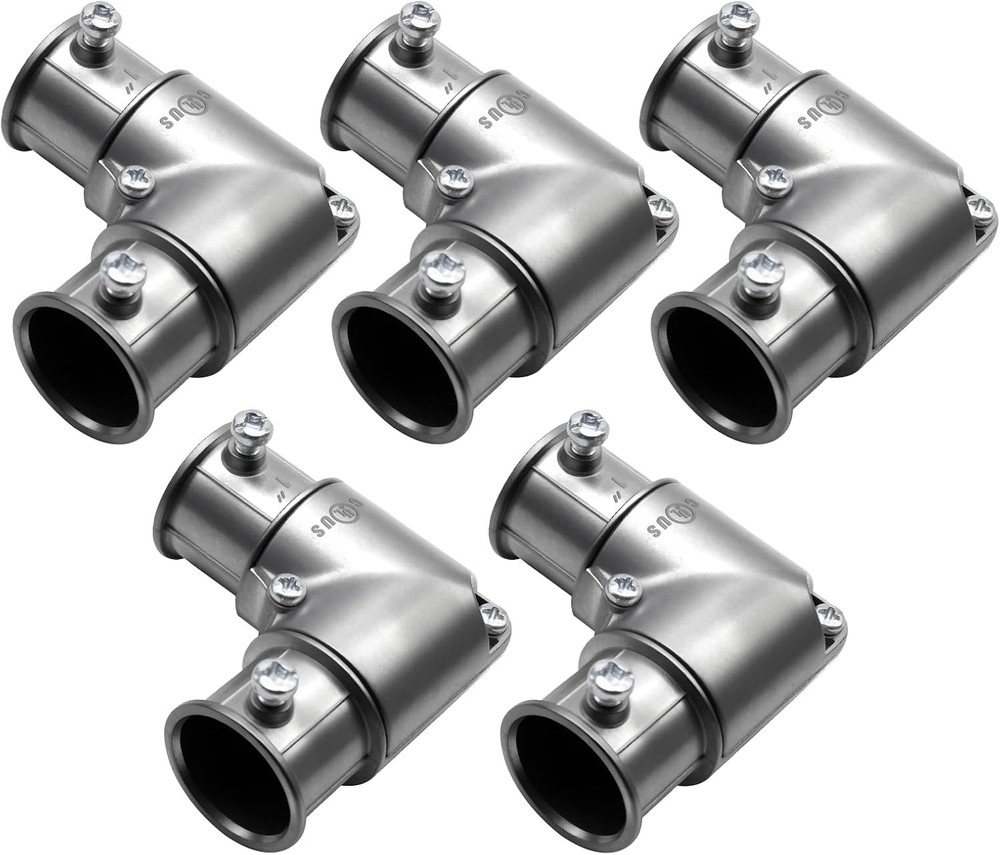 1 Inch 90 Degree EMT Pull Elbow, Zinc Die-Cast, 5-Pack