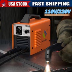 HITBOX 45A Plasma Cutter – 110/220V Non-Touch Non-HF Pilot Arc，LED Display USA