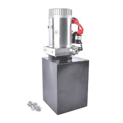 Single Acting 8 Quart 2 Gal Hydraulic Pump Dump Trailer Pump Power Unit 12V