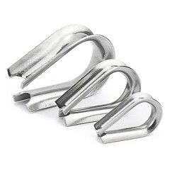 304 Stainless Steel Wire Thimble Cable End Loop Rigging For M1.5-M32 Rope