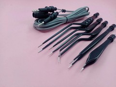 Medical Cautery Electrosurgical Non Stick Reusable Tweezers Laparoscopic bipolar