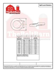 3/8″ Medium Split Ring Lock Washers Medium Carbon Steel Zinc (Pick Quantity)