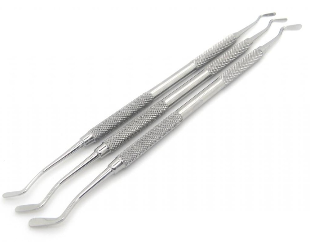 Dental Plastic Amalgam Composite Filling Double Ended New Instruments Set of 3
