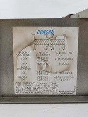DonGan 35-M030 Transformer Single Phase 120/240V KVA 750 Temperature Class 105