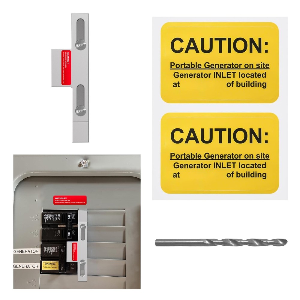 Generator Interlock Kit Compatible with Eaton Cutler Hammer 100 Amp and 125 A…