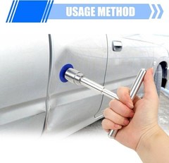 19 PCS Car Dent Repair Tool, T-Shaped Puller Handle Lifter + 18 Suction Cups of
