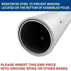 Fireworks Boom Windless Full Curve Advertising Banner Flag & Pole Kit
