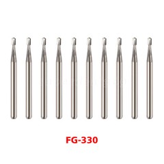 10-100PCS Dental Carbide Burs FG /Pear-Shaped High Speed Tungsten Steel SALE