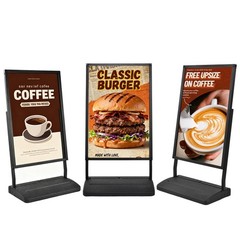 24″x36″Heavy-Duty Double-Sided Floor Standing Sign Holder Outdoor/Indoor Display