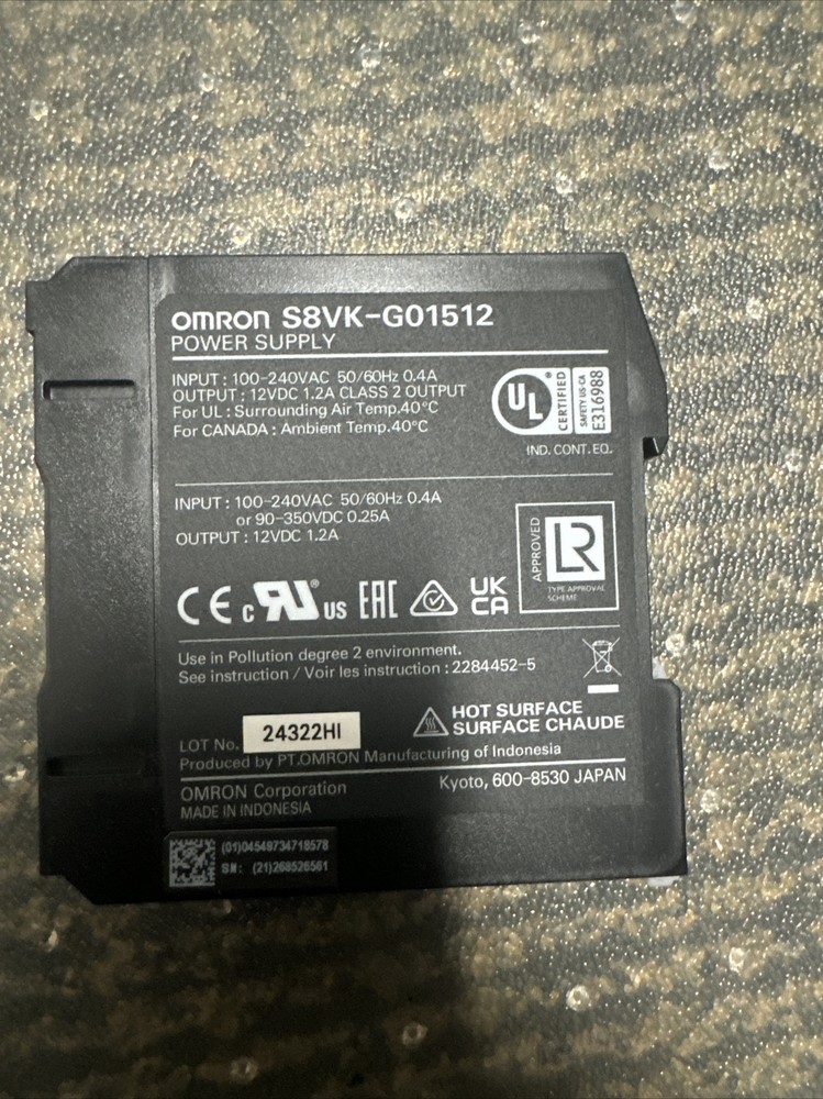 Omron S8VK-G01512 Power Supply