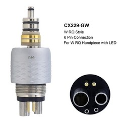 COXO Dental Handpiece High Speed Fiber Optic Turbine CX207-G KaVo NSK Coupler