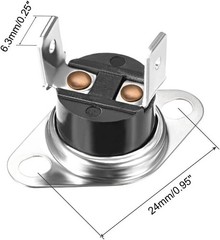 2pcs KSD301 Thermostat 40°C/104°F 10A Normally Open N.O Temperature Switch