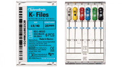 Kerr Sybron Endo Dental 25mm Stainless Steel K-files 6-file per box all size