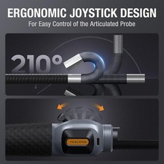 Teslong Two-Way 180° Articulating Borescope USB-C Endoscope Camera for iPhone 16