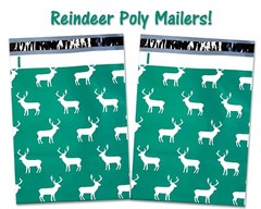 10×13″ Fall, Winter, Christmas Candy Cane, Pumpkin, Deer Poly Shipping Mailers