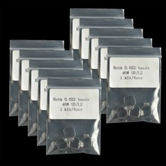 12 Packs Dental Orthodontic Buccal Tube Roth.022 1st Molar Bands 35#-40+ U/3 L/2