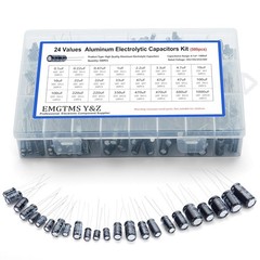 500pcs 24-Value Electrolytic Capacitor Assortment Kit 0.1uF-1000uF | 10V 16V …
