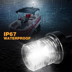 24 Inches Stern Light Boat Anchor Light LED, Marine Navigation Lgihts Waterpr…