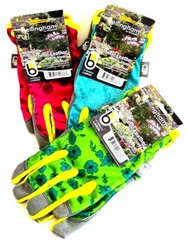 3 PAIR BELLINGHAM WOMENS SYNTHETIC LEATHER WORK GARDENING GLOVES – L SIZE