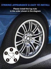 20pcs 1/2″-20 Lug Nuts – Compatible with 1987-2018 Jeep Wrangler, 1993-2010 Gran