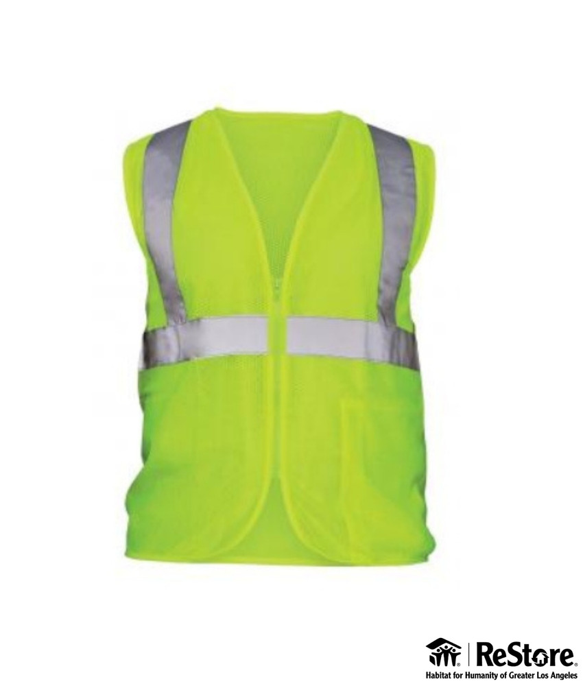 SAS Safety Corp 690-1110 Vest Class 2 Yellow Hi-Viz-XL – Pack of 10
