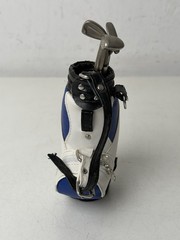 Golf Bag Shaped Pen Pencil Holder W Clubs As Pens Black Red Blue