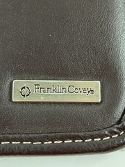 Franklin Covey Dark Brown Faux Leather Organizer Planner Binder 9″x7″ Magnetic