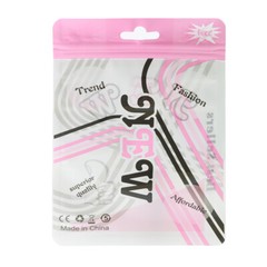 100/200/500 Clear Window Color New Product Packaging Zipper Bags with Hang Hole