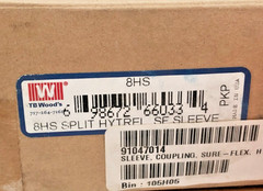 New TB Wood’s 8HS Sure-Flex Hytrel Split Sleeve Coupling