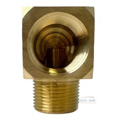 2 Pack 3/4″ NPT Brass Street Elbow 90 Degree Pipe Thread Fitting Male Female