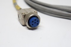 Alcatel CFF 450 Turbo Vacuum Pump Controller Connecting Cable Metal Connectors