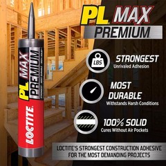 PL Max Waterproof Construction Adhesive 9oz – Strong All-Weather Bond