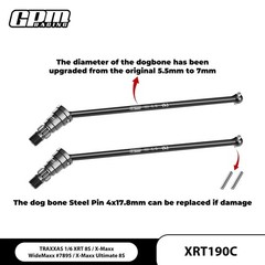 Carbon Steel F/R Driveshaft For TRAXXAS 1/6 XRT 8S X-Maxx #7895 WideMaxx *tn