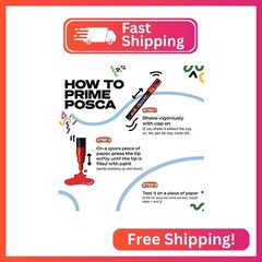 Posca Acrylic Paint Marker, PC-5M Medium tip, Black (PX152777000)