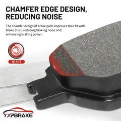 F&R Ceramic Brake Pads w/Hardware Dodge Charger 06-23 Challenger 09-22 300 05-18