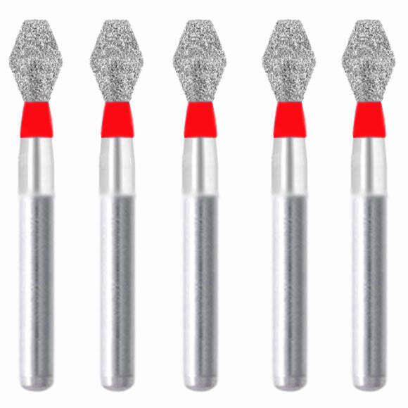 Double Conical Symetrical Short 3.5 mm Dia Fine Diamond Bur 5/PK [1838-037.35F1]