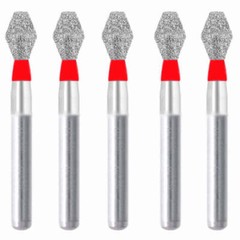 Double Conical Symetrical Short 3.5 mm Dia Fine Diamond Bur 5/PK [1838-037.35F1]
